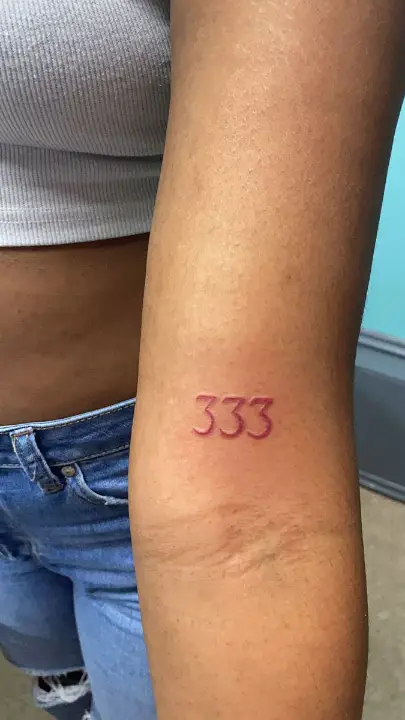 Angel Number Tattoo