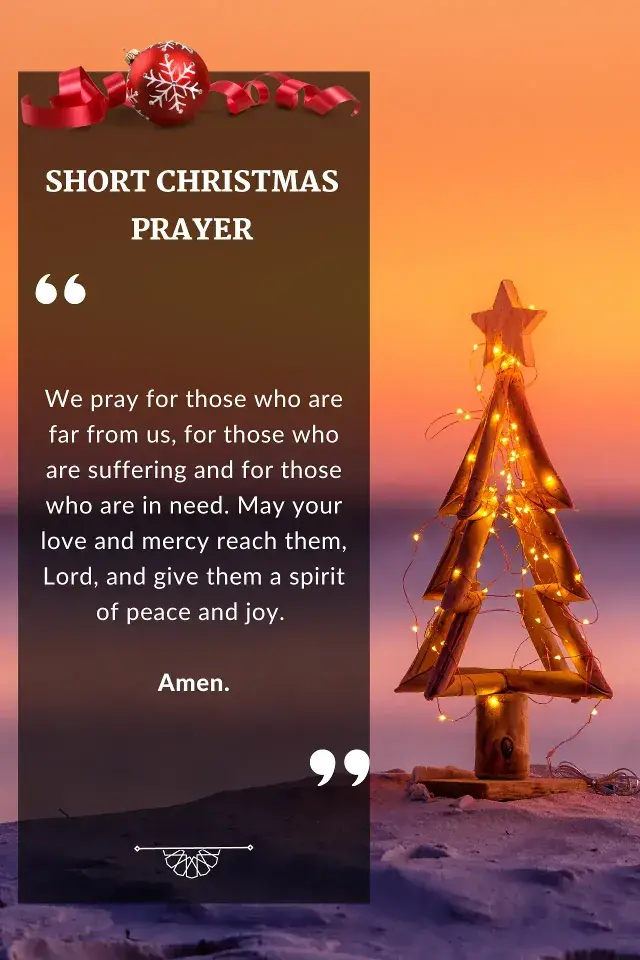 Short Christmas Prayer